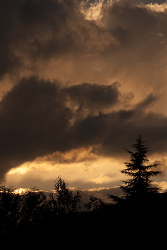 threatening clouds